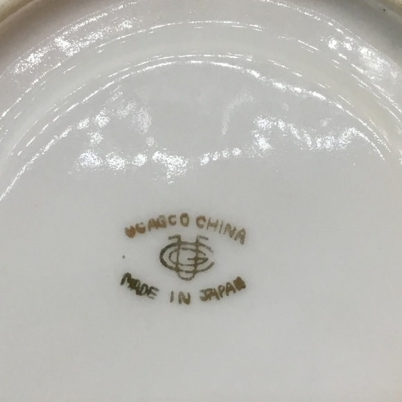 Vintage Ucagco Occupied Japan Eggshell Porcelain Cup and Saucer - Picture 8 of 11